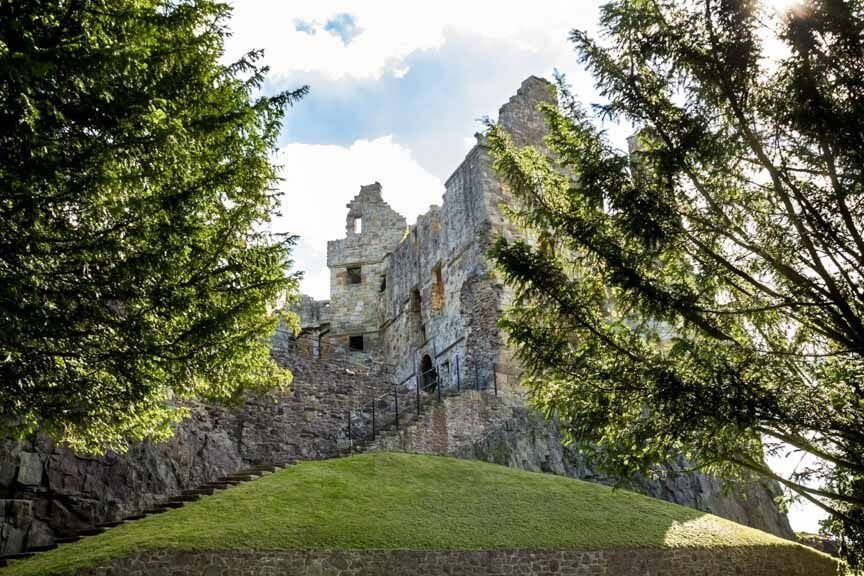 Rückseite von Dirleton Castle