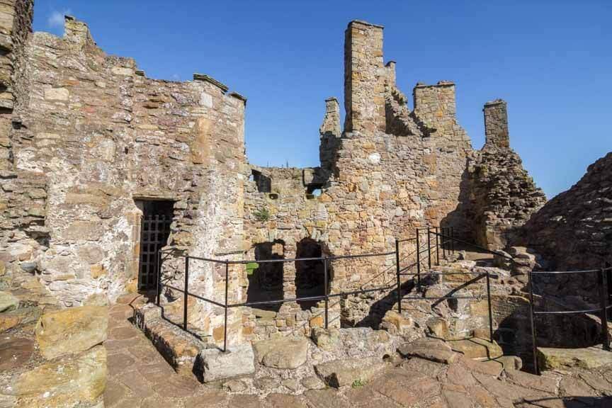 Ruinen von Dirleton Castle in Schottland