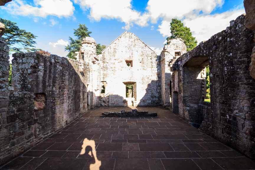 Überreste einer Kapelle in Dryburgh Abbey