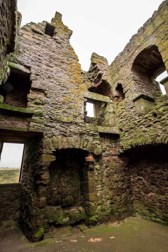 Überreste eines Gebäudes in Dunnottar Castle