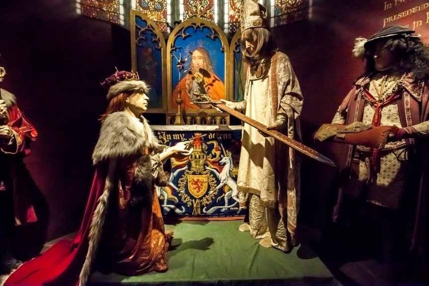 Krönung von Robert the Bruce in Edinburgh Castle