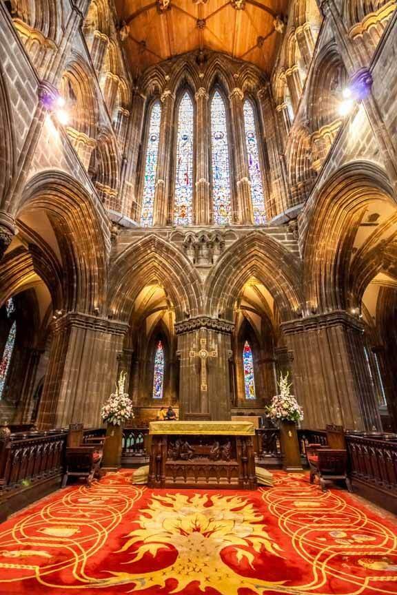Altar in Glasgow Cathedral