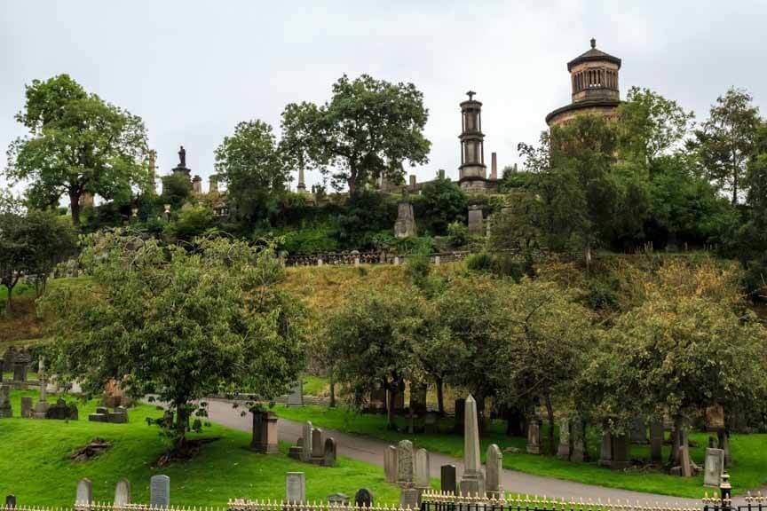 Alter Friedhof Necropolis nahe Glasgow Cathedral