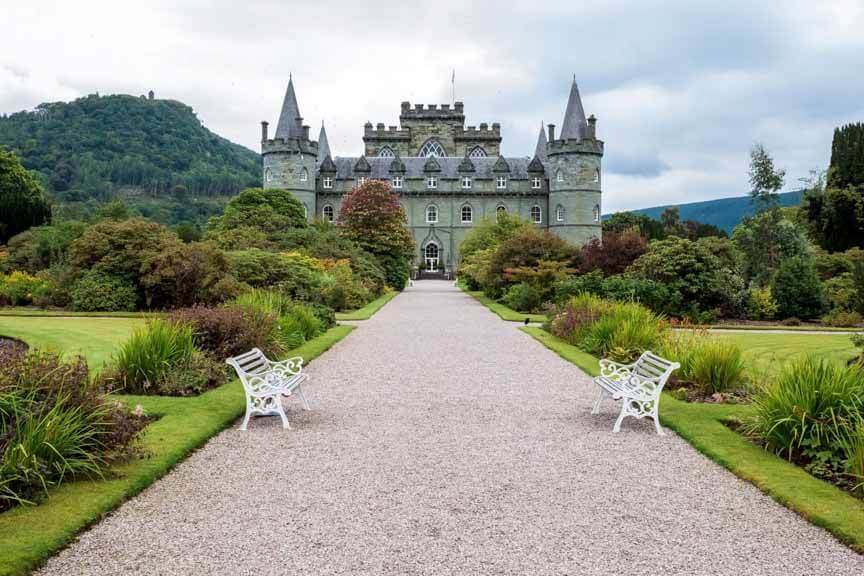 Gartenanlagen hinter Inveraray Castle