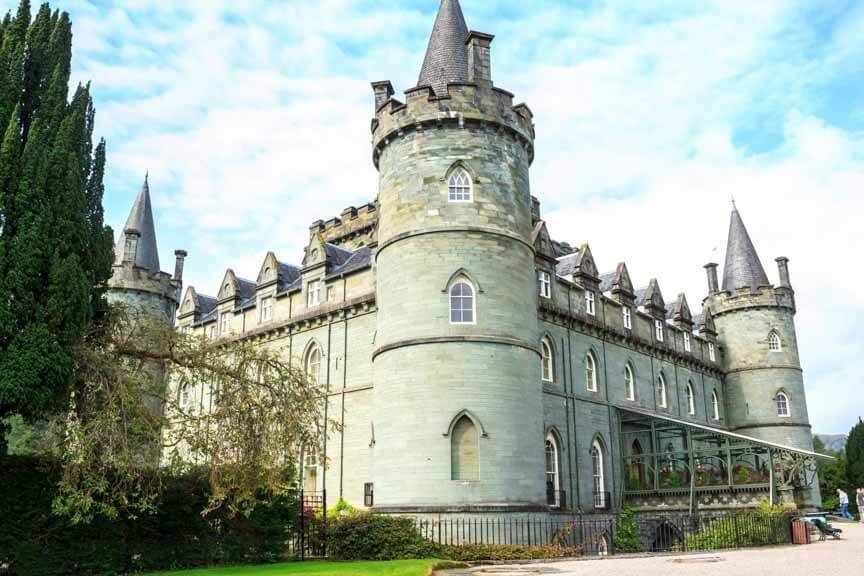 Frontseite von Inveraray Castle