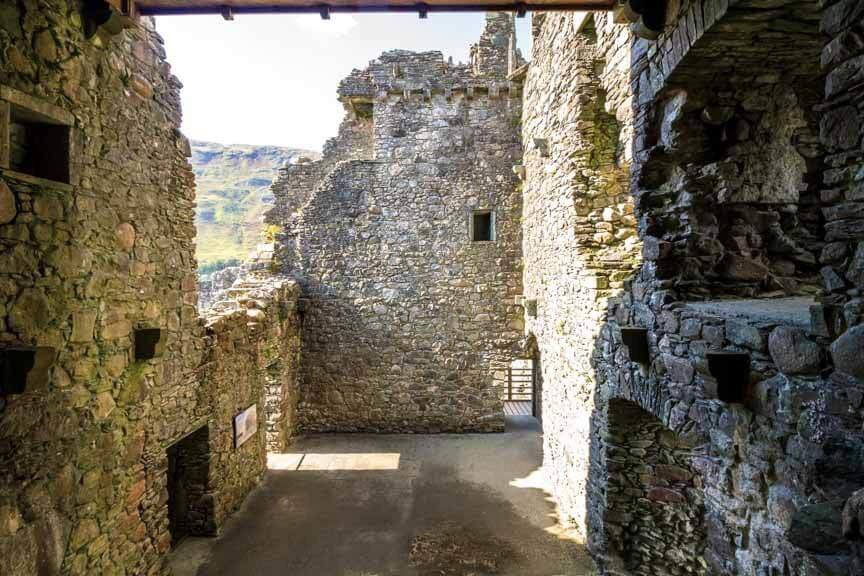Überreste der Privatgemächer in Kilchurn Castle