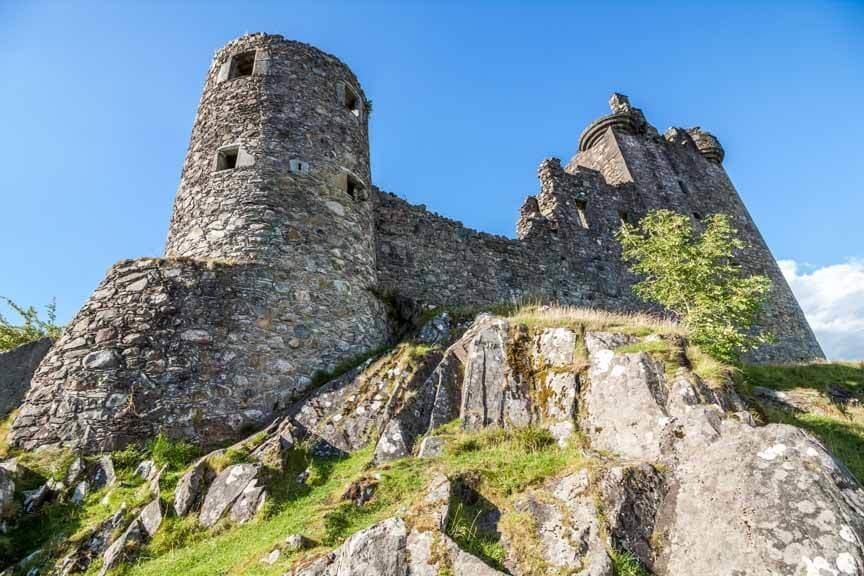 Blick auf die Westseite von Kilchurn Castle