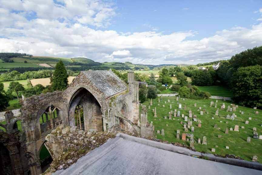 Melrose Abbey in Schottland