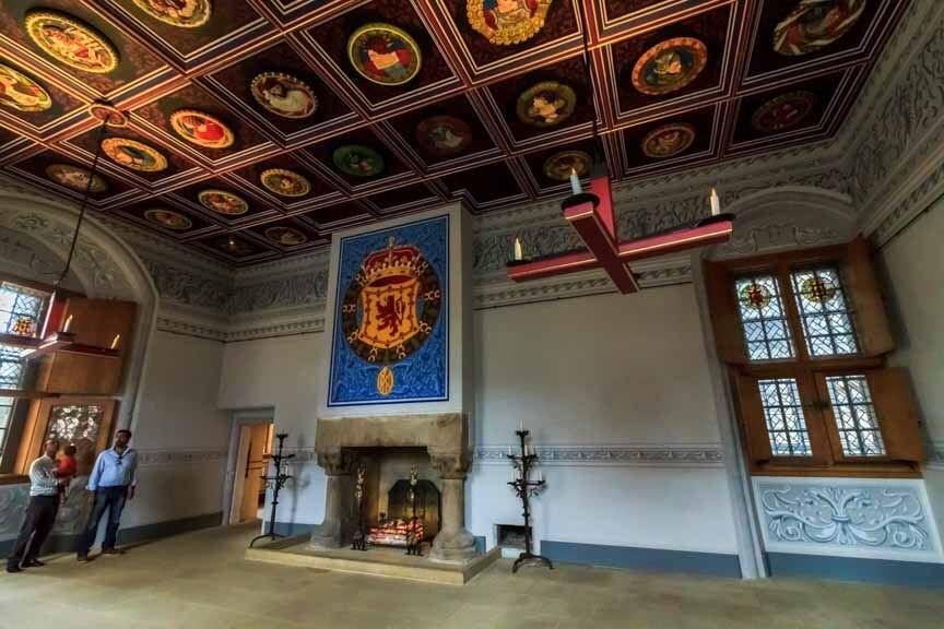 Verzierte Innenräume von Stirling Castle