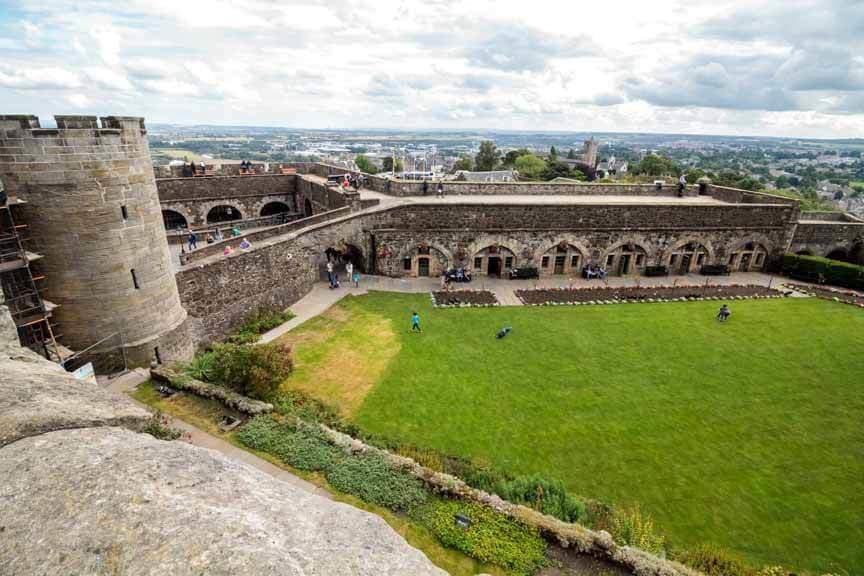 Gartenanlage von Stirling Castle