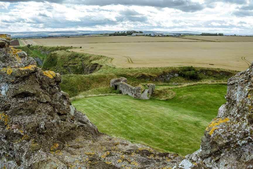 Blick auf Eingangstor zu Tantallon Castle