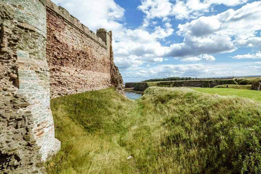 Burggraben um Tantallon Castle