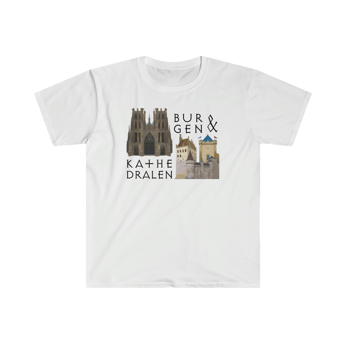 Featured image for “Burgen-und-Kathedralen Gemälde - T-Shirt”